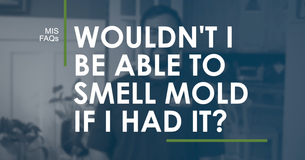 Wouldn’t I be able to smell mold if I had it