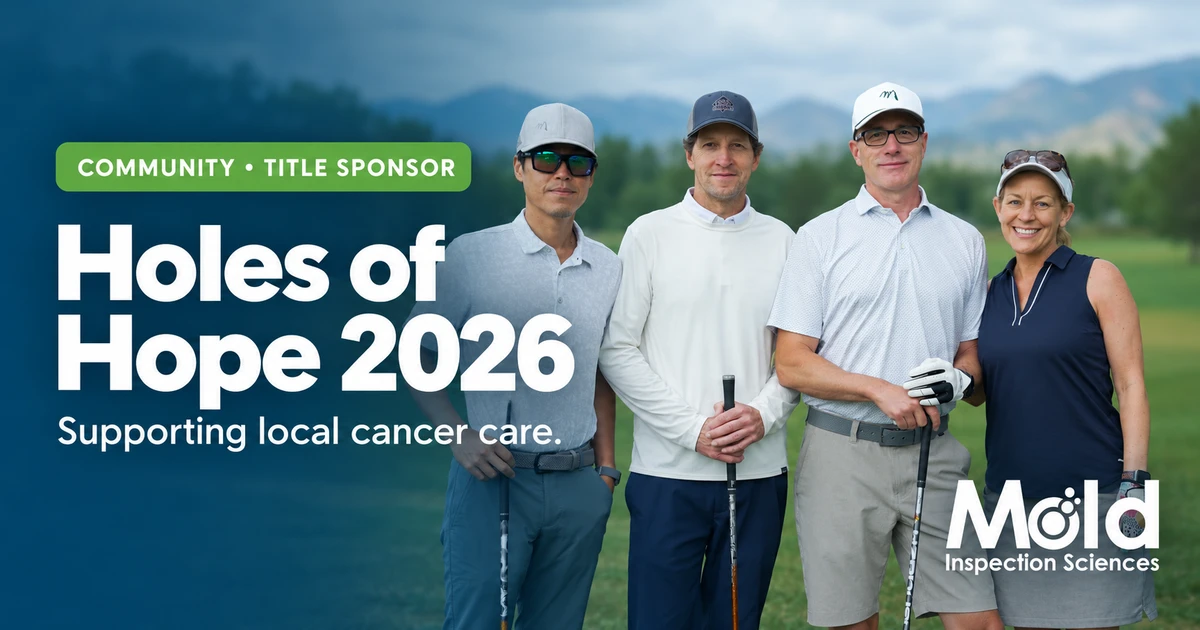 Holes of Hope 2026: Mold Inspection Sciences title sponsorship supporting local cancer care.